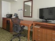 Accessible Guestroom with Kitchenette, Work Desk, and Room Technology