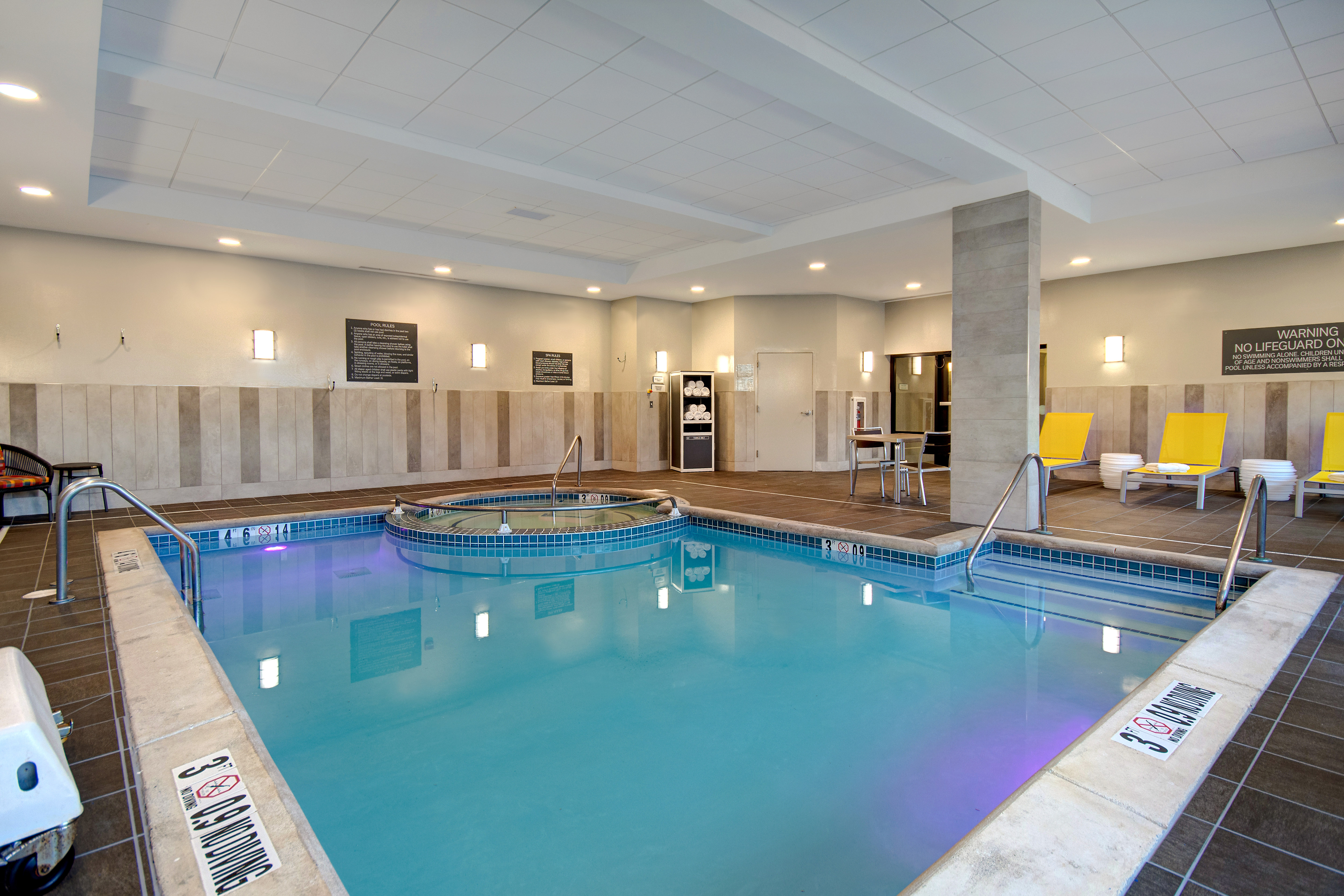 Indoor Pool With Hot Tub