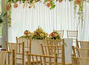 wedding setup in ballroom
