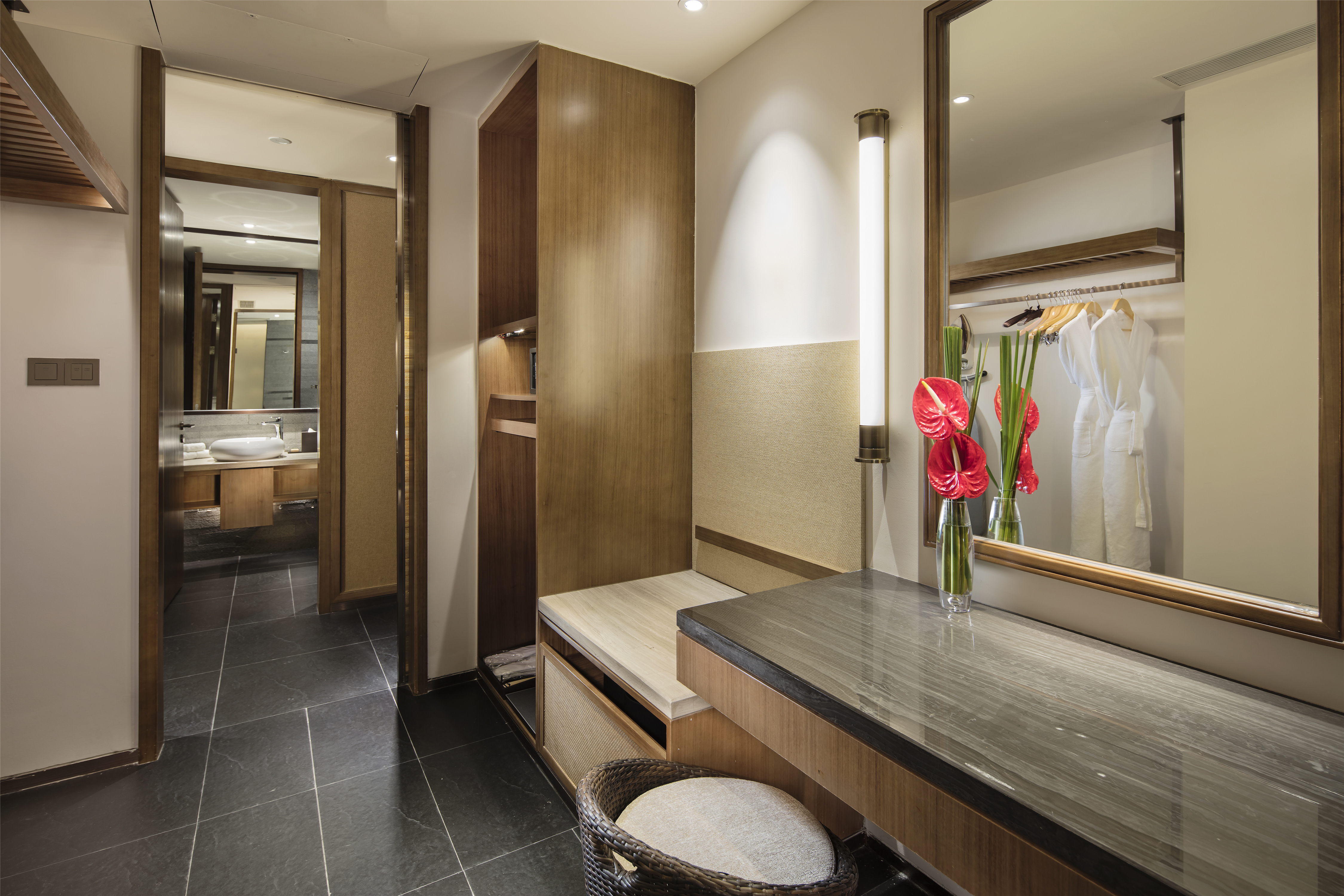 Cloakroom with Bathroom View