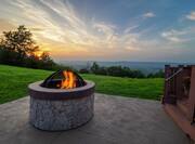 Outdoor Firepit at Sunset