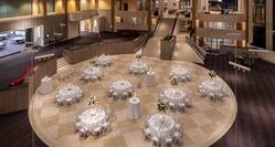 atrium banquet table setting