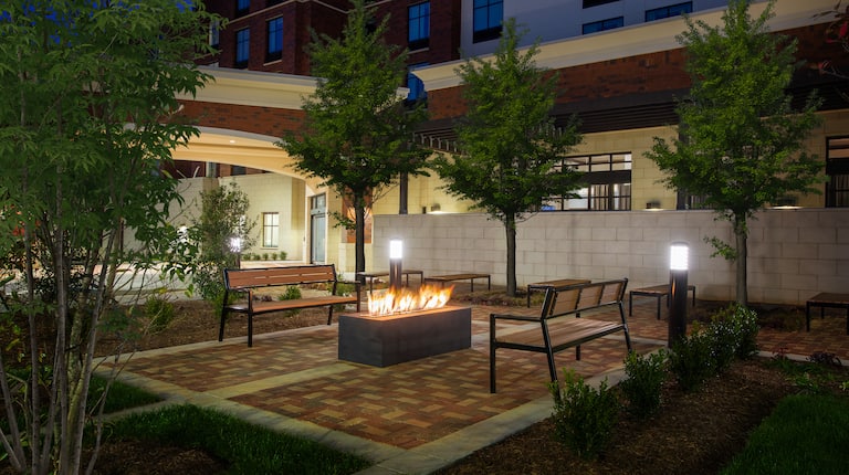 Courtyard With Firepit