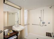 ADA Accessible Guest Bathroom with Roll-In Shower