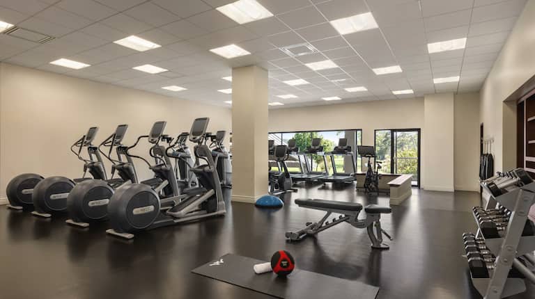 Convenient on-site fitness center for guests enjoyment