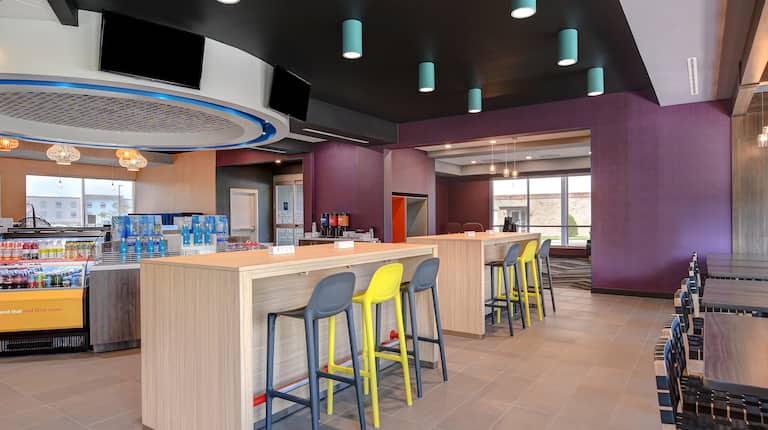 Lobby With High Table Seating