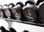 Fitness Center With Dumbbells