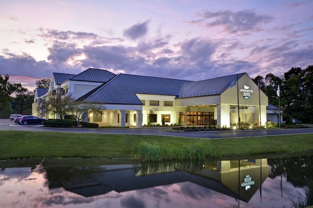 Hotel Exterior at Night