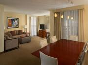 Executive Suite Living Room and Dining Table