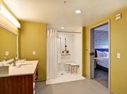 Guest Room Bath with Accessible Roll-In Shower