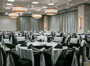 Spacious Ballroom with Round Tables
