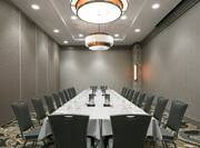 Meeting Room with Long Table and Chairs