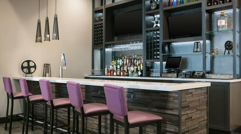 Bar Lounge Area Counter and Bar Stools