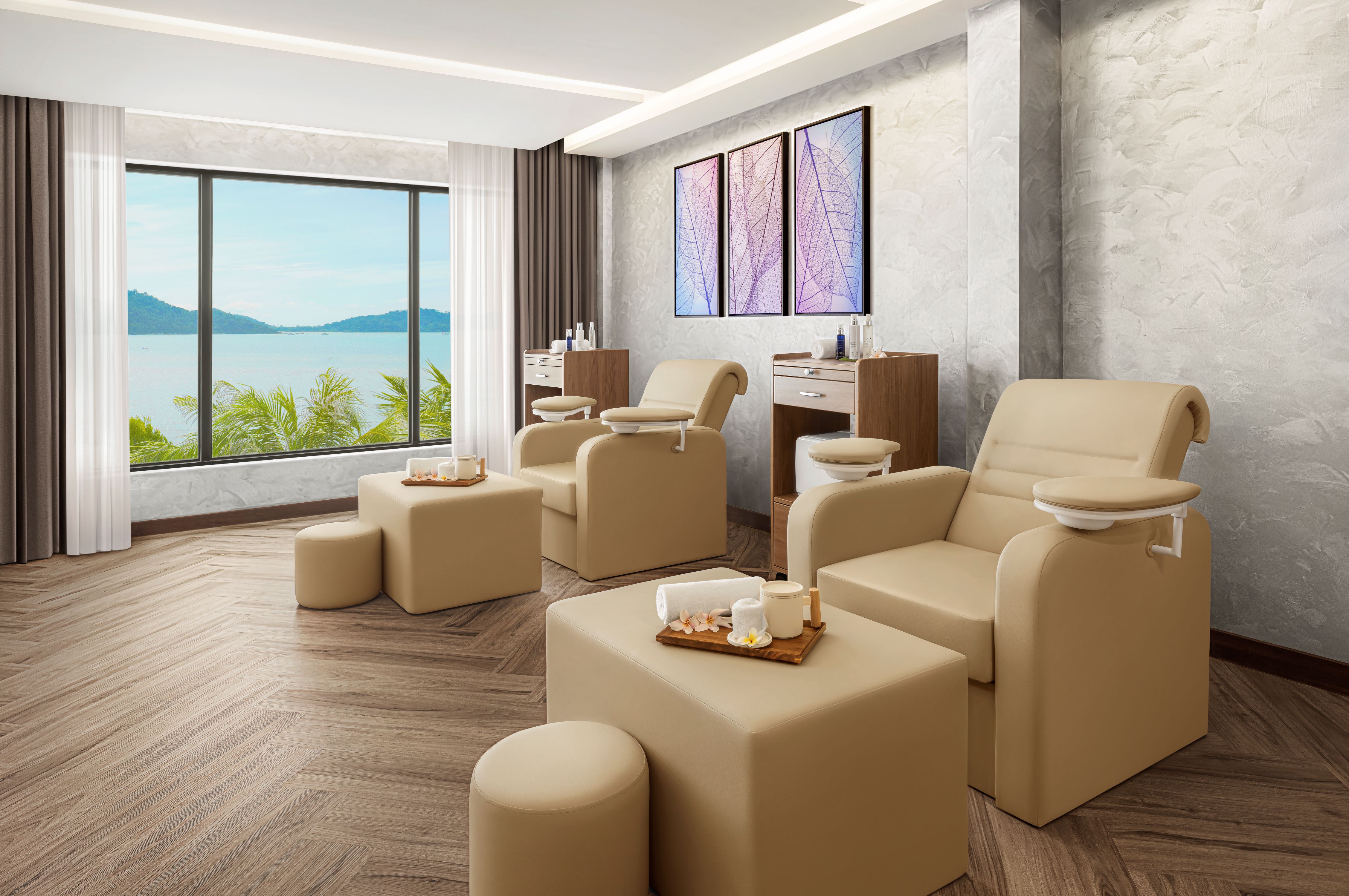 spa seating area