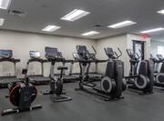 Treadmills and Exercise Bikes in Fitness Center
