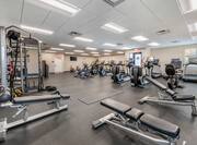 Fitness Center with weights and benches