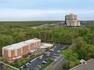 Beautiful aerial image demonstrating proximity of hotel to Stony Brook University.