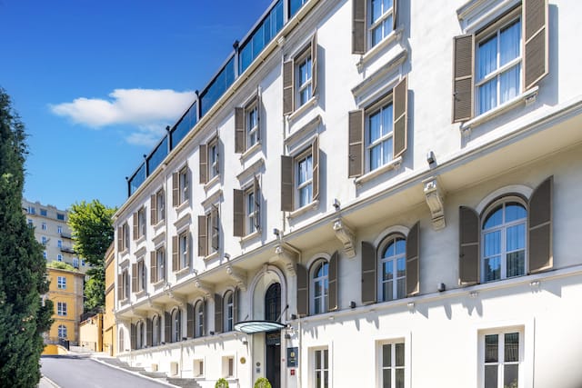 Hotel exterior with entrance