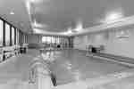 Indoor pool with chairs