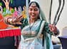 Woman Dancing in Hindu Attire