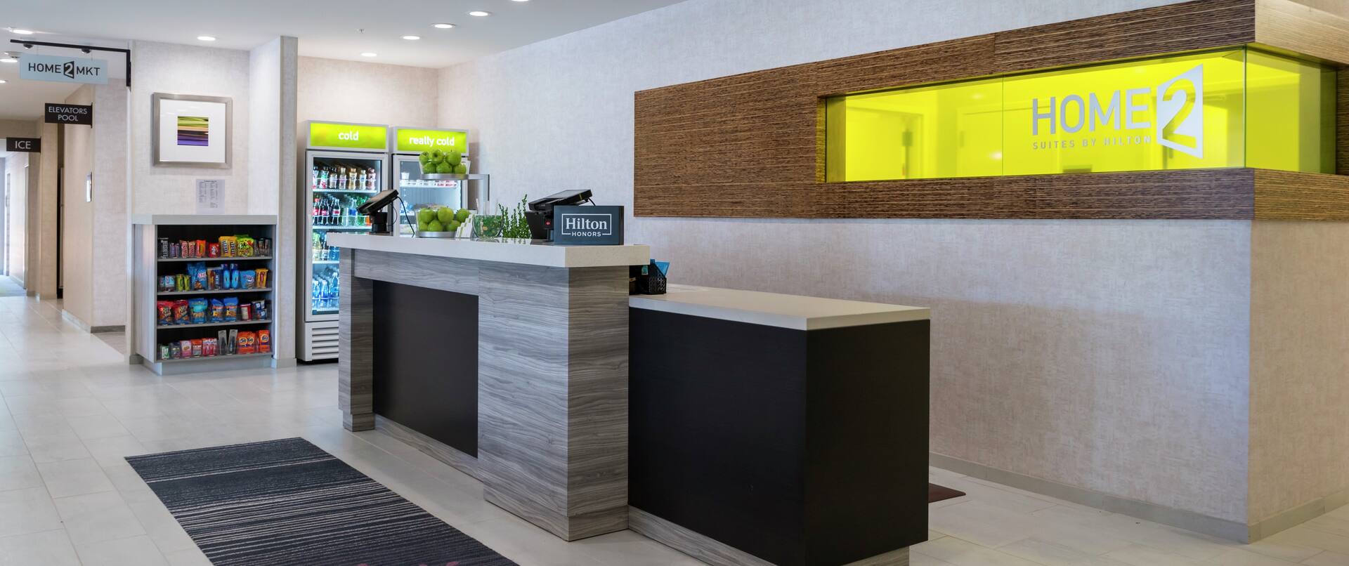 Hotel Front Desk With Snack Station