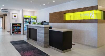 Hotel Front Desk With Snack Station