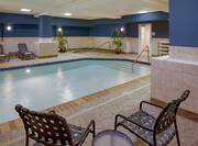 Indoor Pool Area with seating