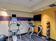 Fitness Center with Treadmill and Cross-Trainer