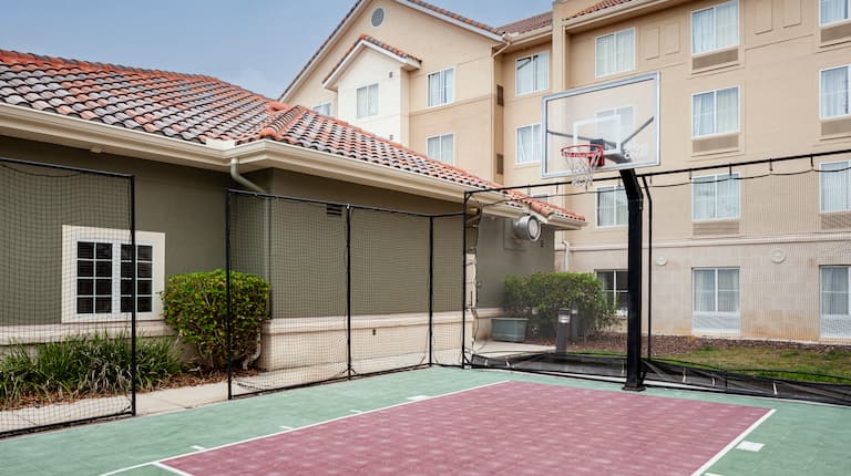 sport court, basketball area