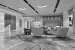 Prefunction area with various sitting options.