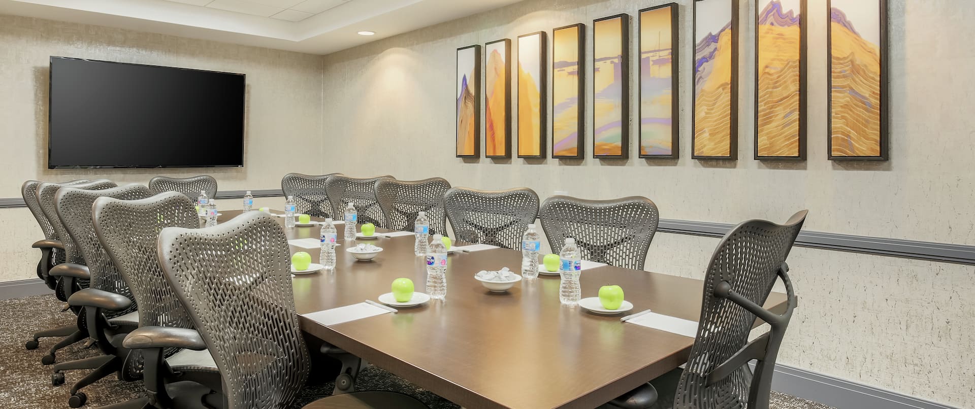 Boardroom with HDTV and Seating for 12 Guests