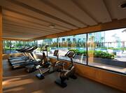 Cardio Machines with View out Windows in Fitness Centre