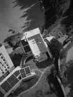 Vue sur Birdseye du bar et de la plage de l'hôtel