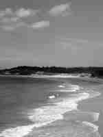 Vue de l'hôtel à la plage