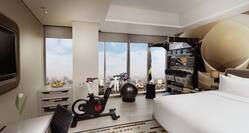 King Bed Fitness Room