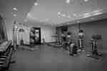 on site fitness center, free weights, yoga balls, treadmills, ellipticals