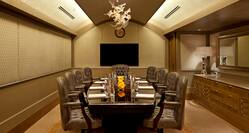 Meeting Room with Large Conference Table, Executive Chairs, and Domed Ceiling