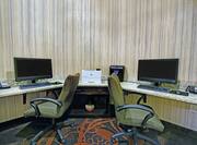 Business Center with Desks, Chairs, Computers and Printer