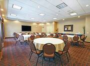 Meeting Room with Round Banquet Tables
