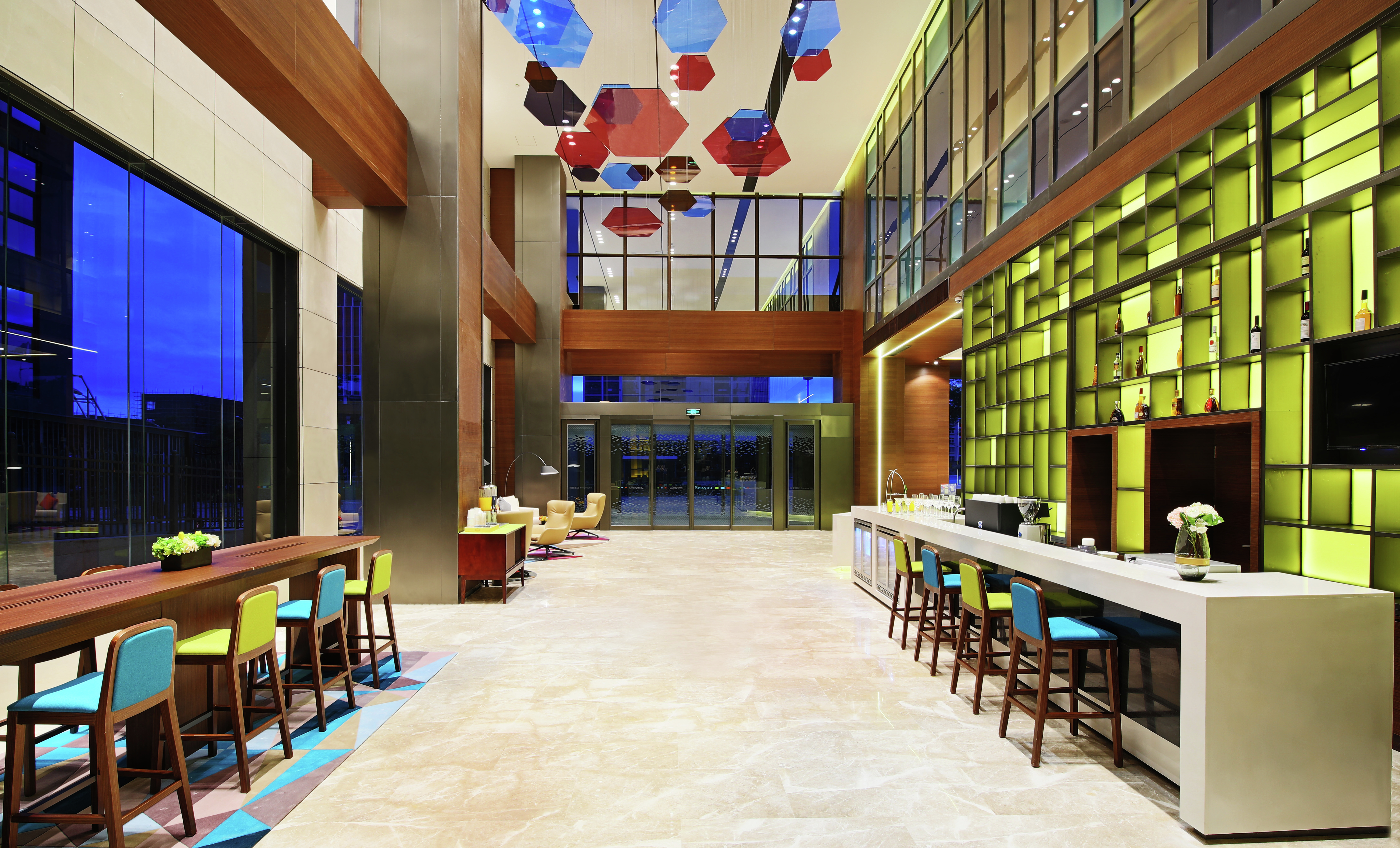 Lobby and Lounge Area