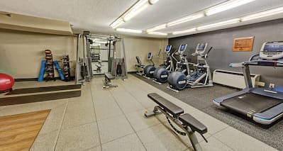 Fitness Center Treadmill, Cross-Trainers and Weight Machine