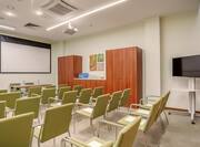 Angle View of Meeting Room Setup Theater Style