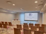 Strauss Meeting Room Setup Theater Style with Projection Screen