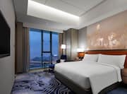 King Premium Suite Bedroom with view