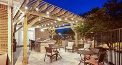 Outdoor Patio with BBQ Grill and Pergola