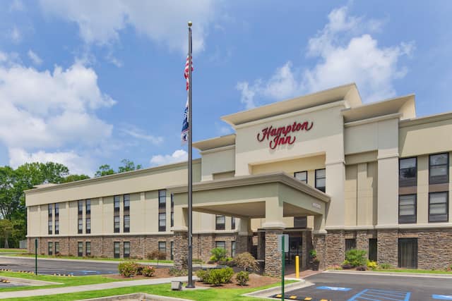 Hotel exterior with entranceway