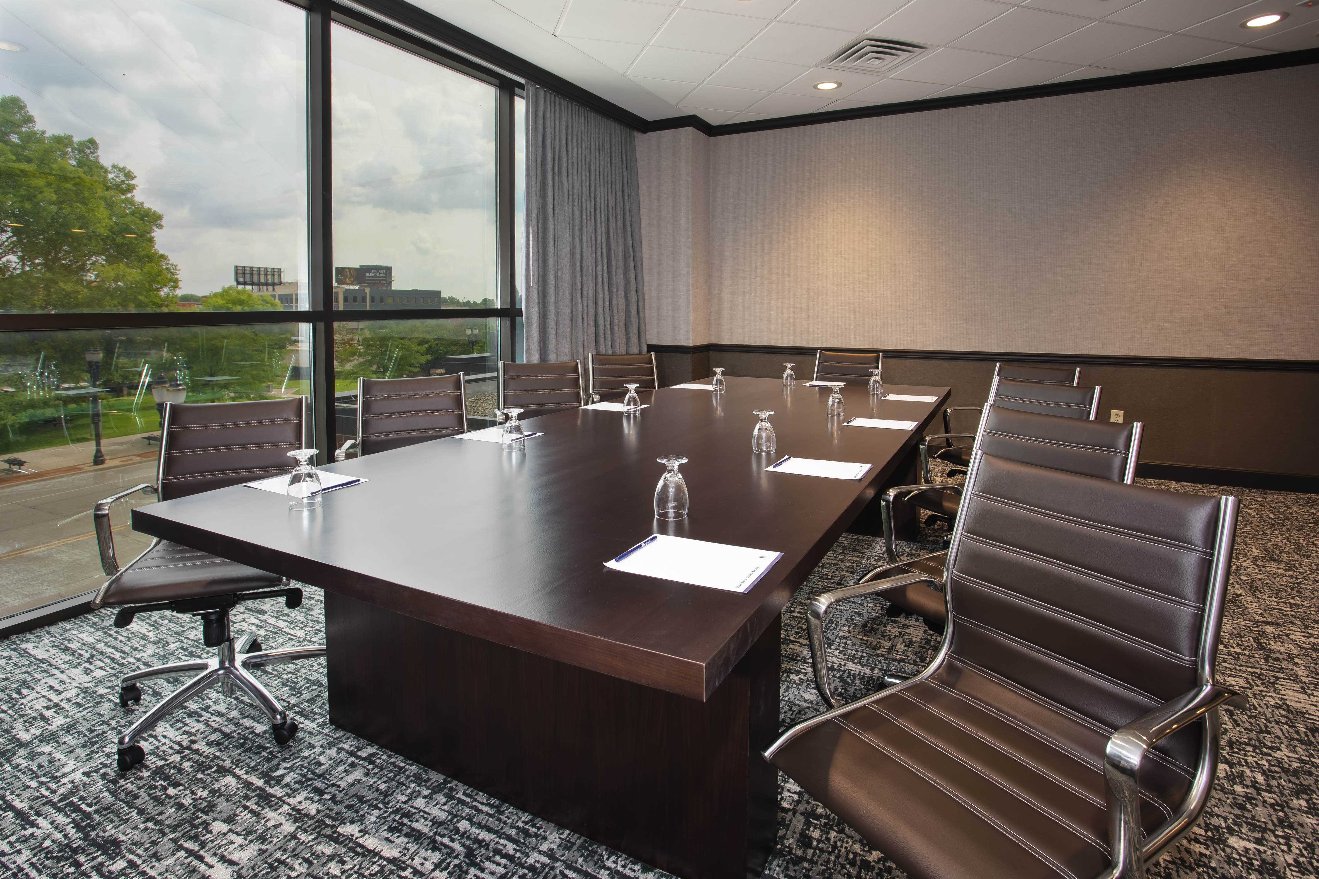 Boardroom with Large Windows with City View