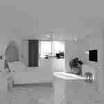 Parivuoteellinen hotellihuone merinäköalalla