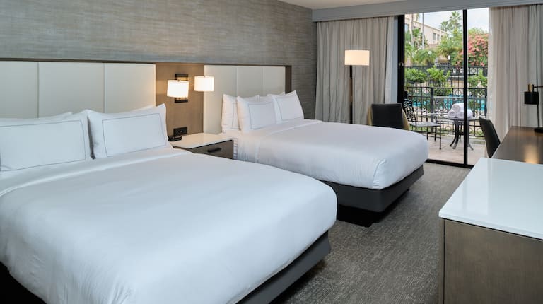 Double Queen Bedroom With Balcony