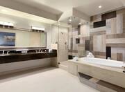 Presidential Suite Bathroom with Tub and Shower  